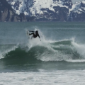 Brothers on the run, surfing in Alaska