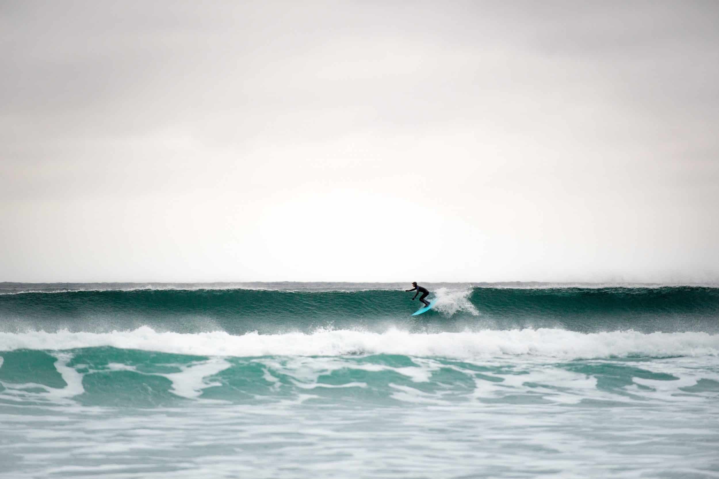 En clean bølge i Hoddevik.
