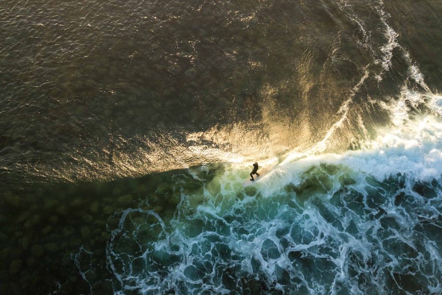 Surf sett fra himmelen med dronefotograf Lindsey Bundschuh