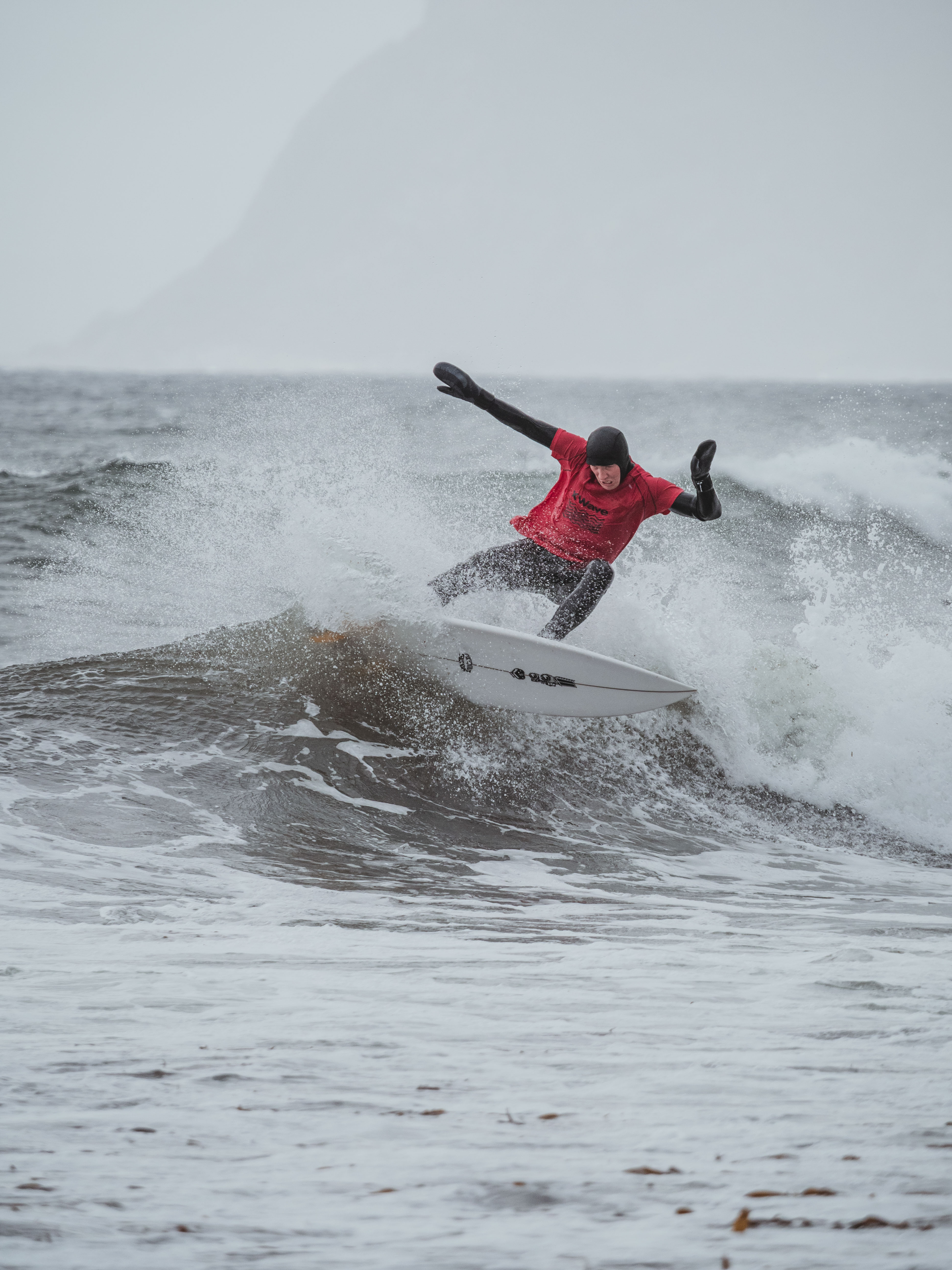 Norgescup i surfing på Flø.