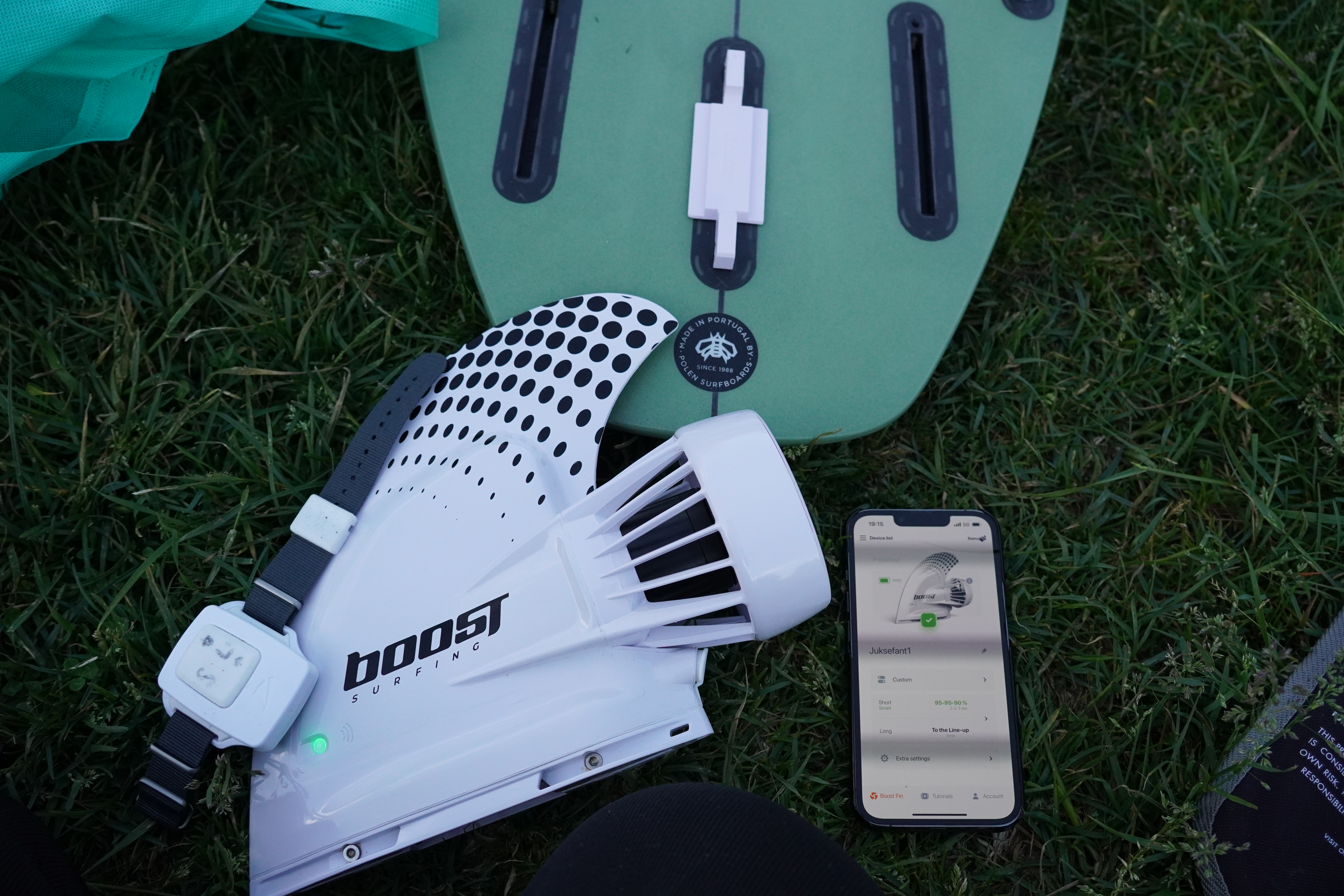 Boost surf fin. En finne med motor.