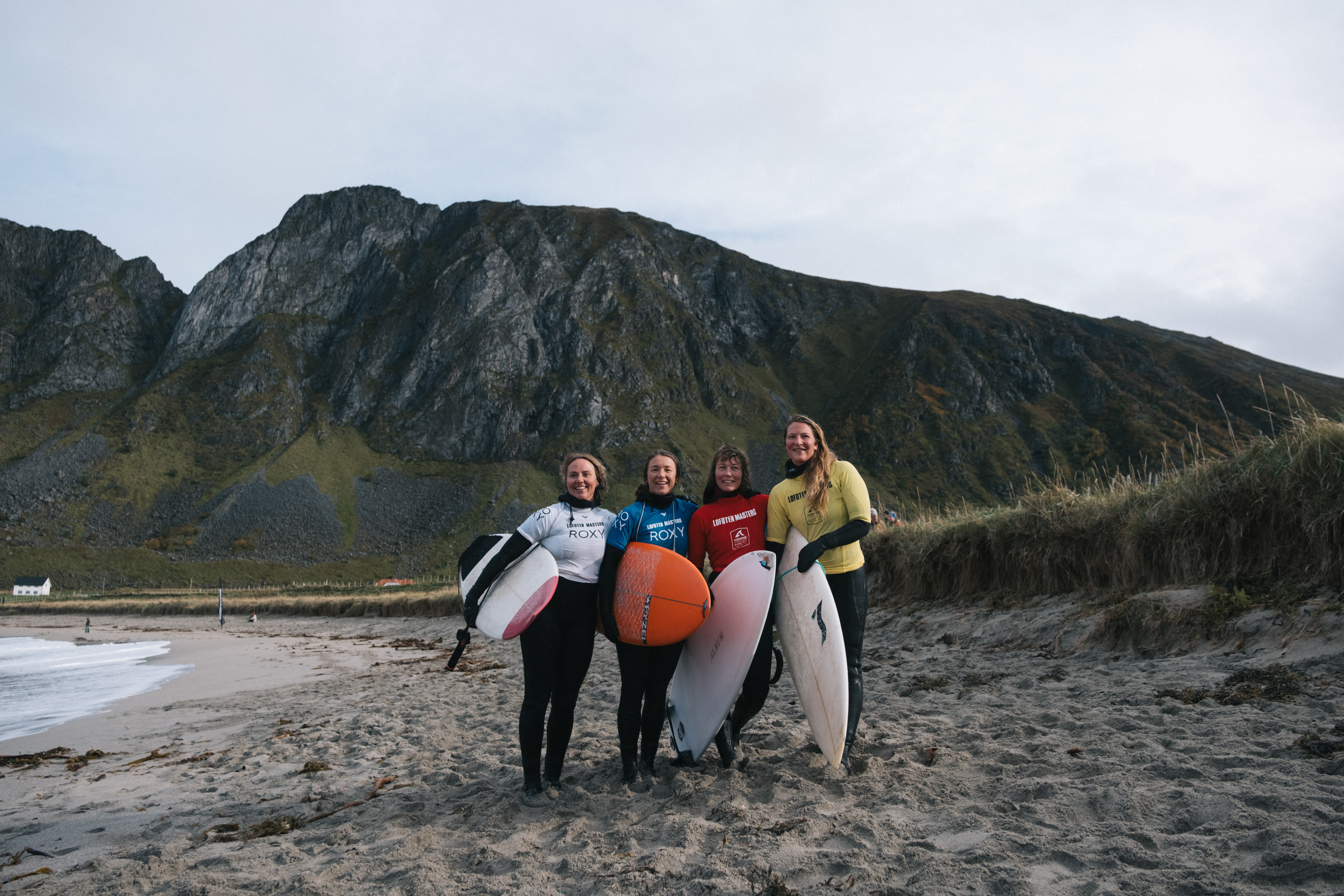 Fornøyde deltakere fra tidligere Lofoten Masters. Foto: Jørn Simen Aabøe